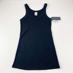 Melrose & Market Womens Small Black Sleeveless Tank Top Ribbed Stretch NWT NEW